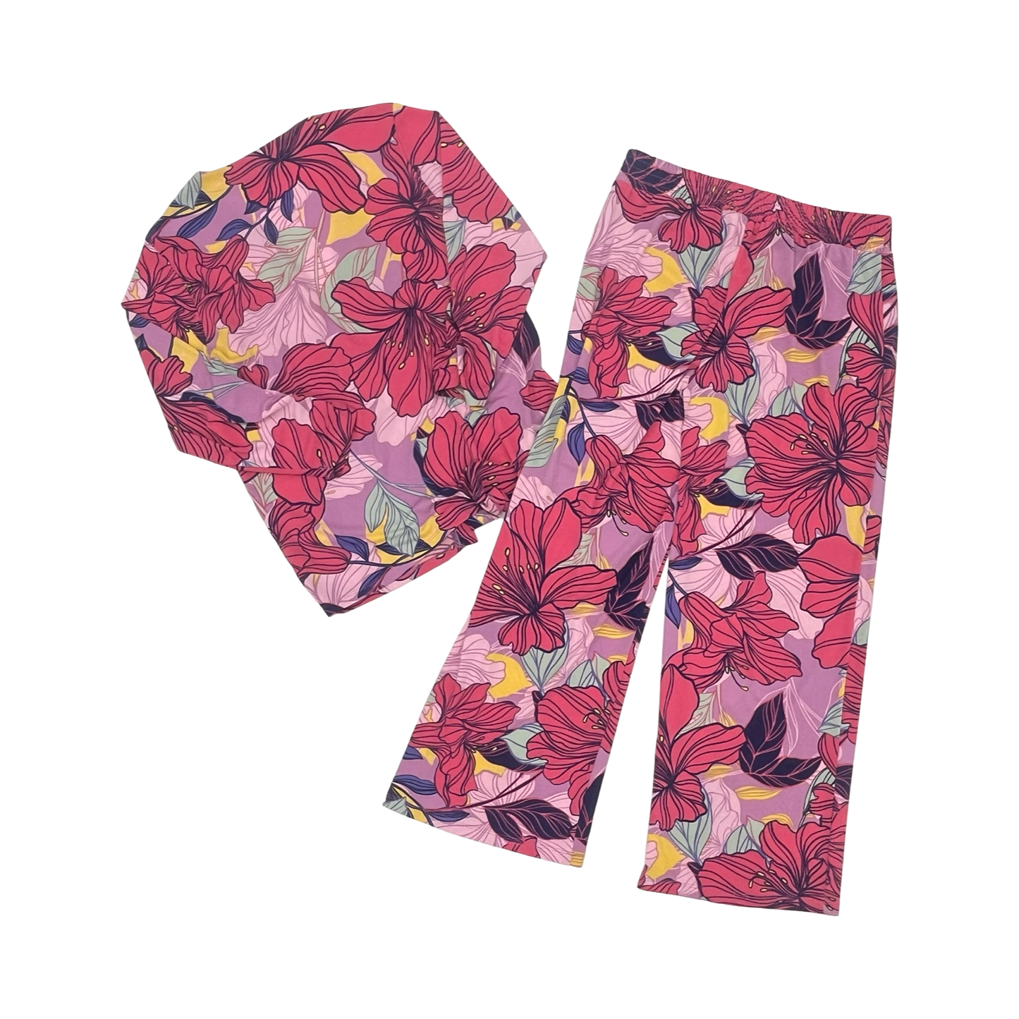 Pants Set 2Pc By Clothes Mentor In Pink, Size:Lp