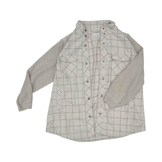 Jacket Shirt By Maurices In Tan, Size:3X