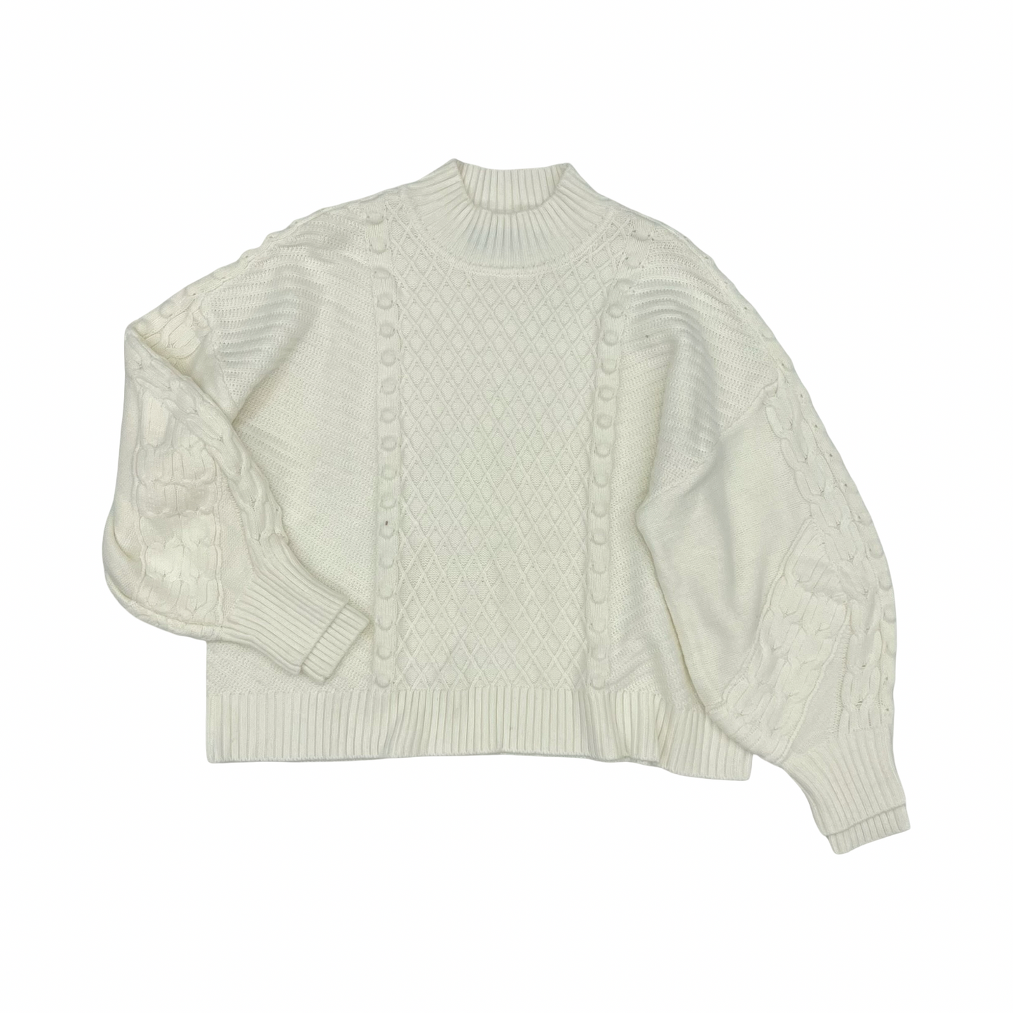 Sweater Designer By Karl Lagerfeld In Cream, Size:Xl