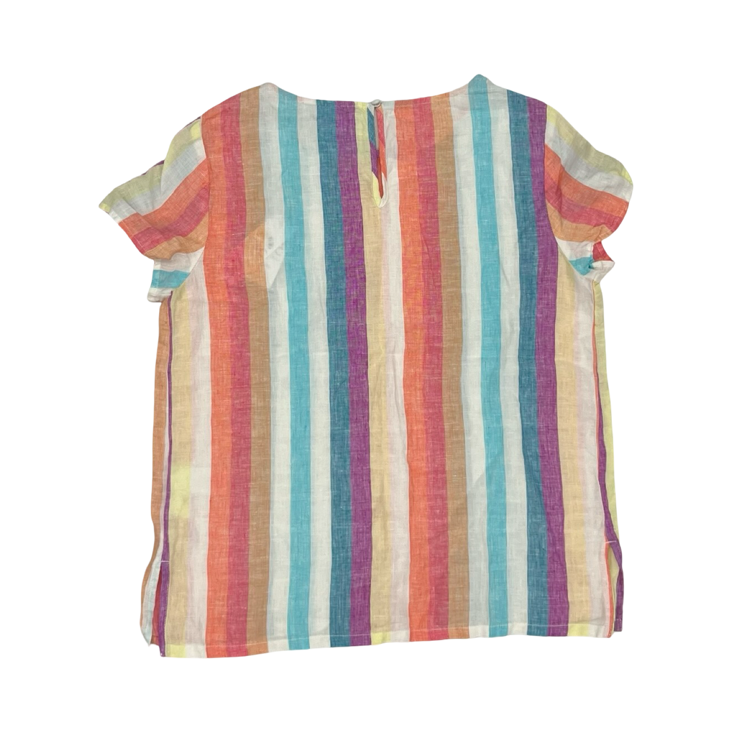 Blouse Ss By C And C In Rainbow Print, Size:S