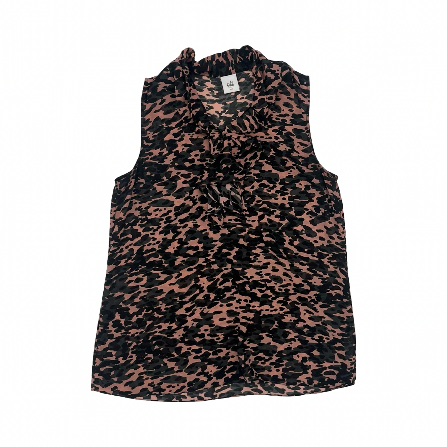 Blouse Ss By Cabi In Black & Pink, Size:M