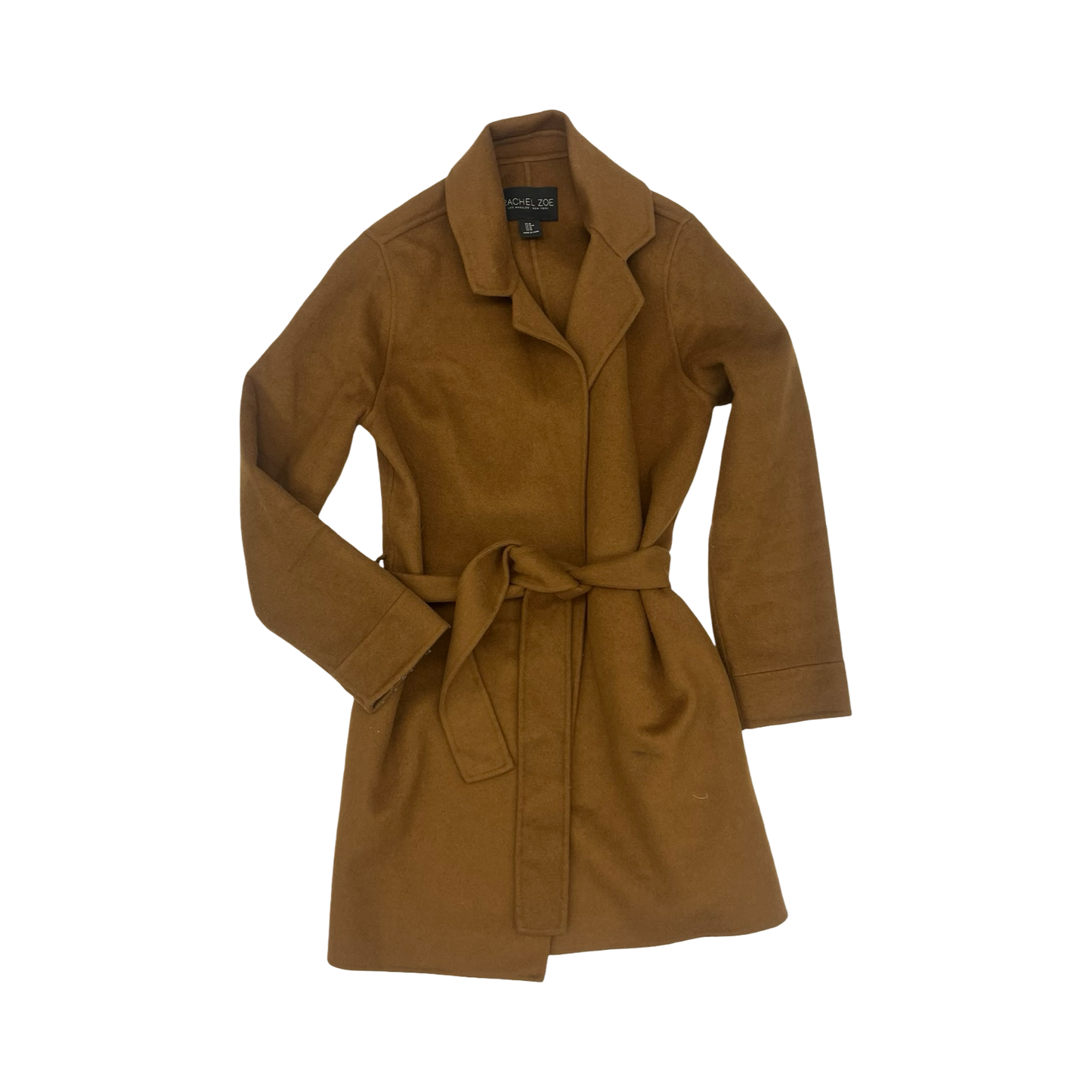 Coat Wool By Rachel Zoe In Brown, Size:M