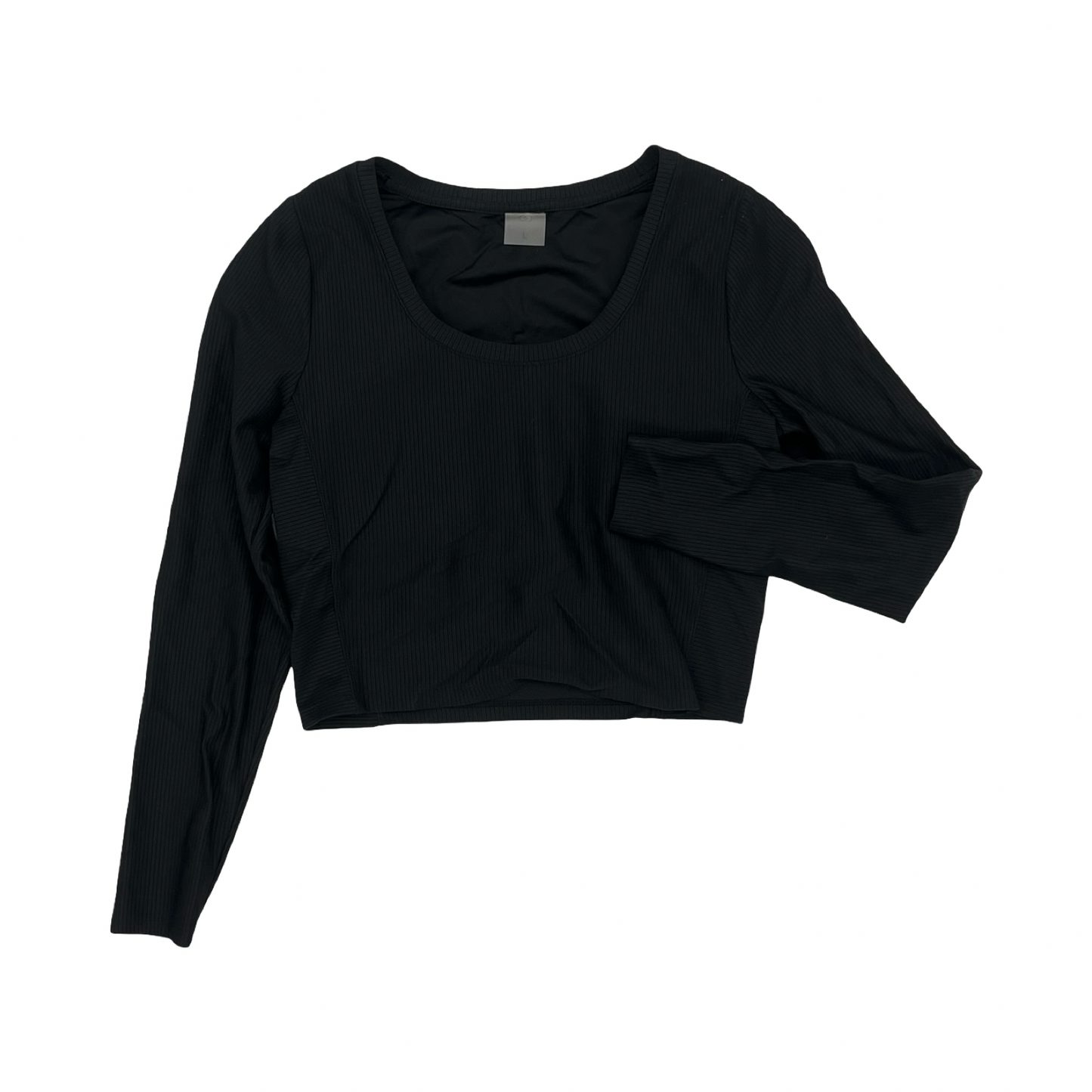 Athletic Top Ls Crewneck By Calia In Black, Size:L