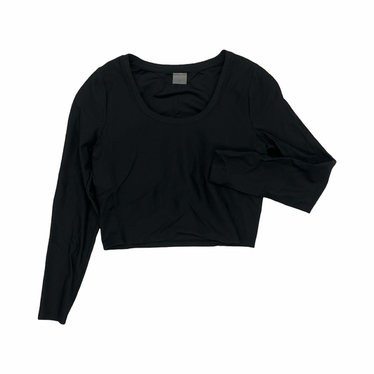 Athletic Top Ls Crewneck By Calia In Black, Size:L