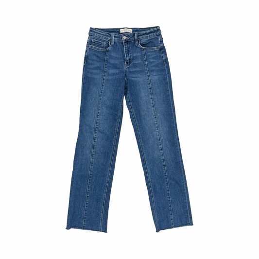 Jeans Straight By Clothes Mentor In Blue Denim, Size:6