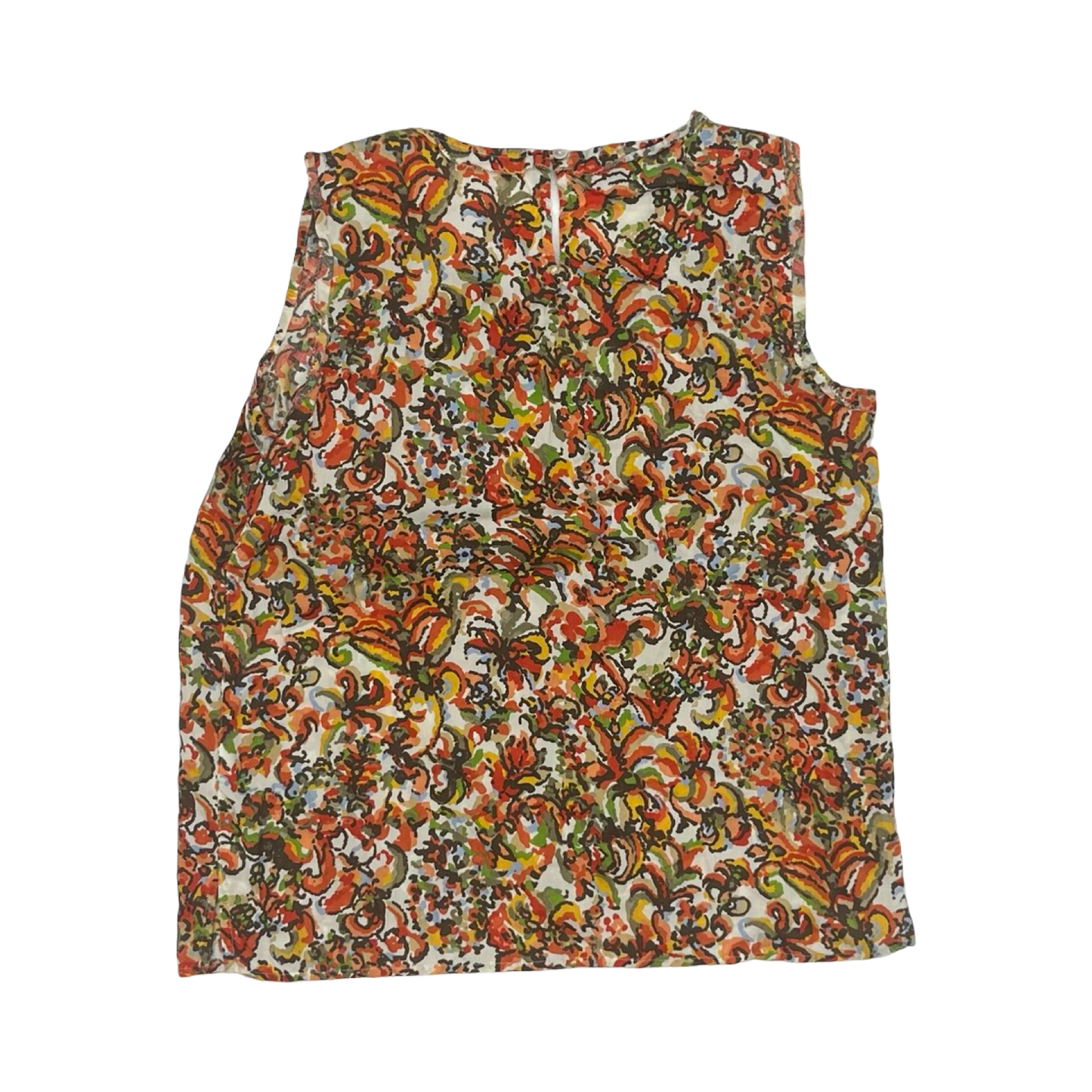 Blouse Sleeveless By Talbots In Multi, Size:S