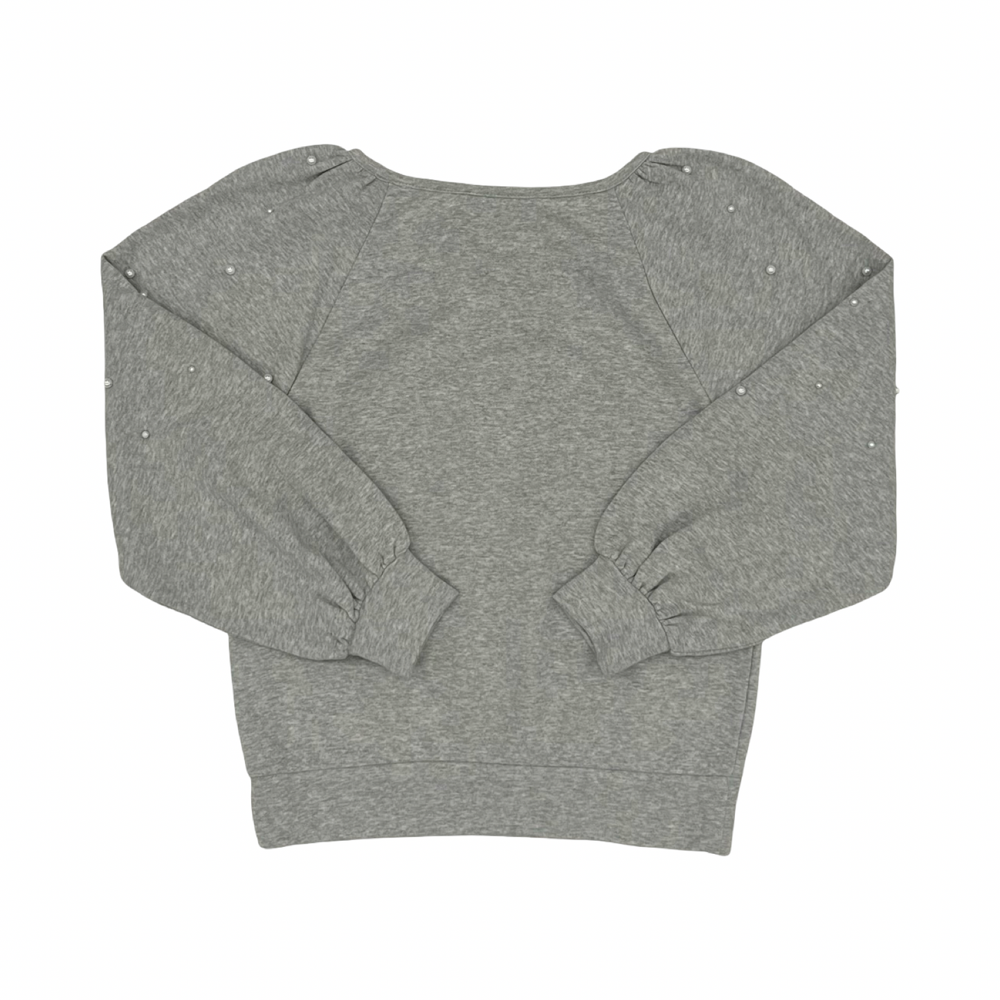 Sweatshirt Crewneck By Loft In Grey, Size:S