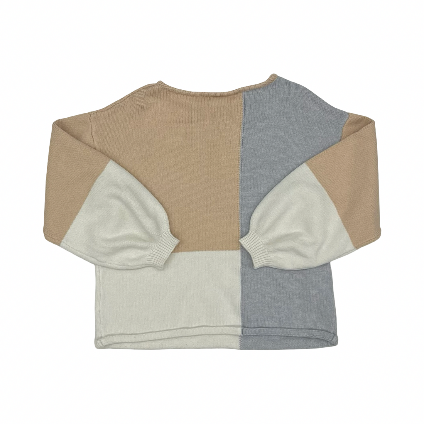 Sweater By Ecowish In Grey & Tan, Size:L