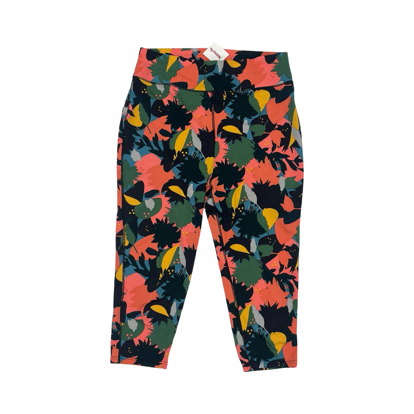 Athletic Leggings Capris By Clothes Mentor In Floral Print, Size:2X