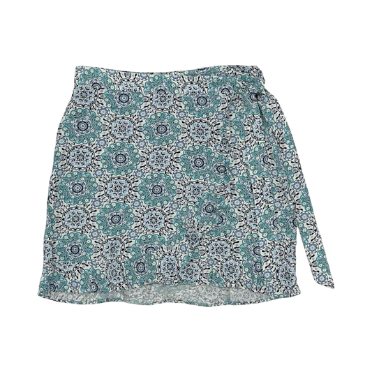 Skirt Mini & Short By Loft In Blue & White, Size:8