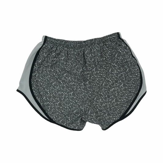 Athletic Shorts By Nike In Grey & White, Size:M