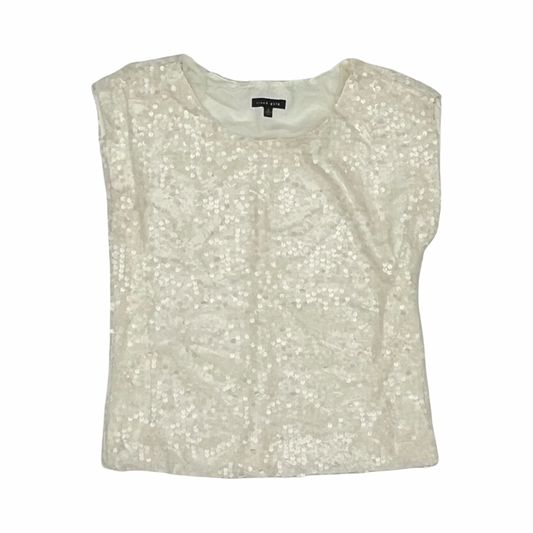 Blouse Sleeveless By Clothes Mentor In Cream, Size:S