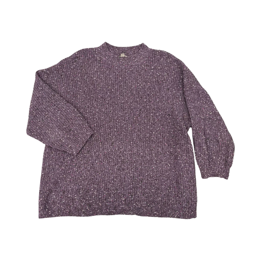 Sweater By Terra & Sky In Purple, Size:3X
