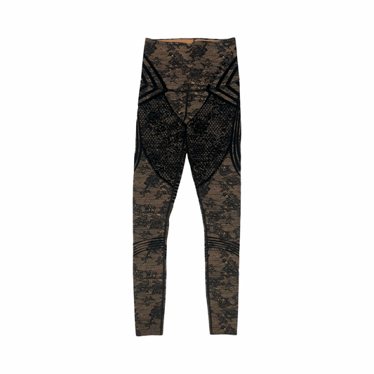 Athletic Leggings By Savage X Fenty In Black & Brown, Size:M