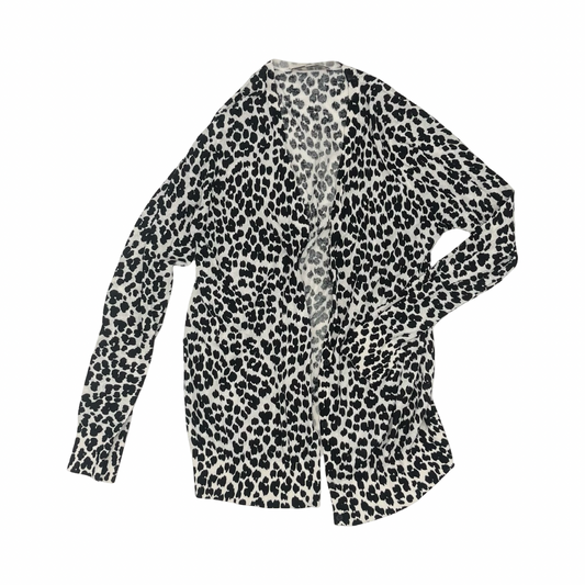 Mat Cardigan By Loft In Animal Print, Size:L