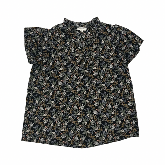 Blouse Ss By Monday Fun In Floral Print, Size:S