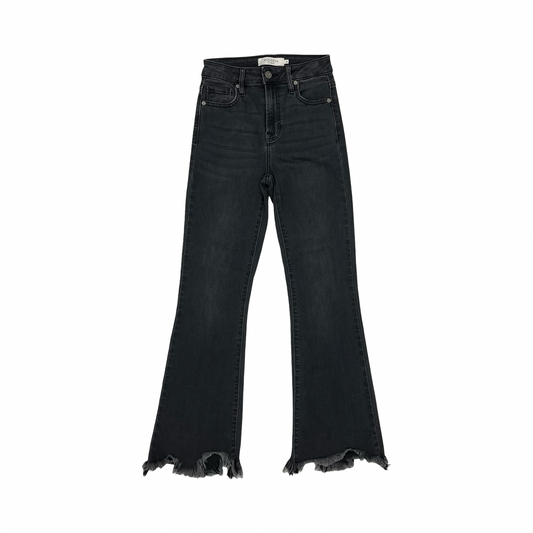 Jeans Flared By Hidden In Black Denim, Size:0
