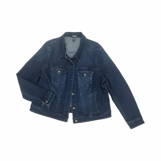 Jacket Denim By Izod In Blue Denim, Size:Xl