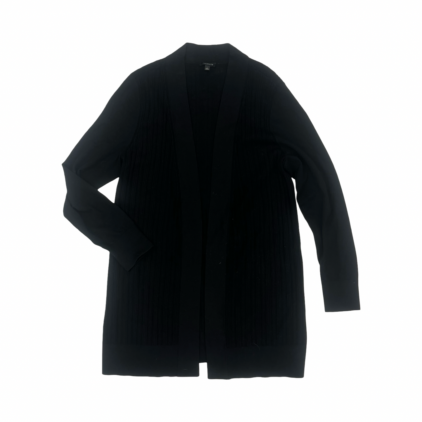 Sweater Cardigan By Talbots In Black, Size:L