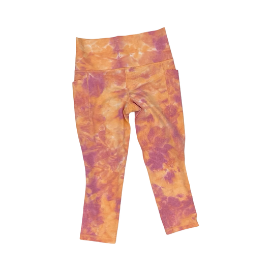 Athletic Leggings Capris By Athleta In Orange & Purple, Size:S
