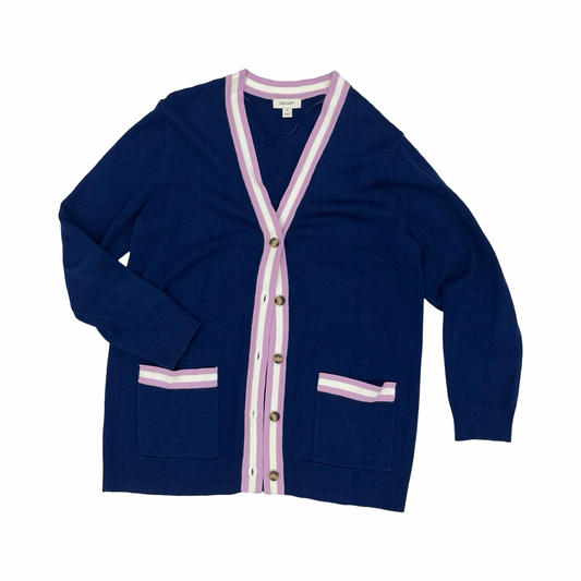 Sweater Cardigan By On 34Th In Blue, Size:M