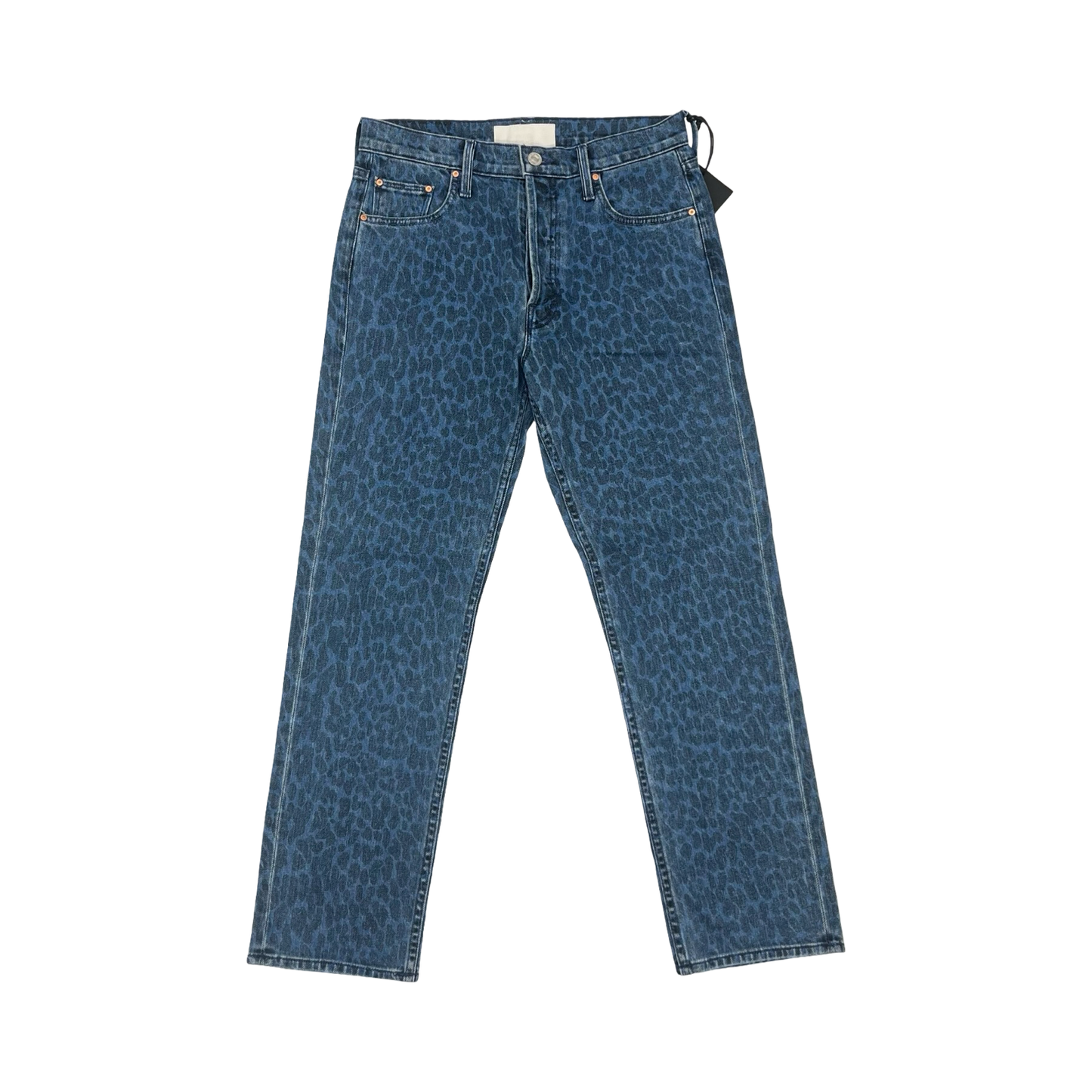 Jeans Straight By Mother In Blue Denim, Size:6