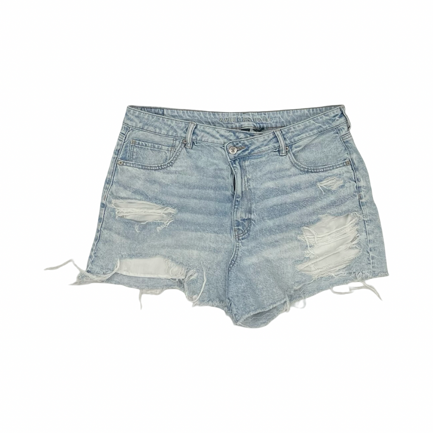 Shorts By American Eagle In Blue Denim, Size:18