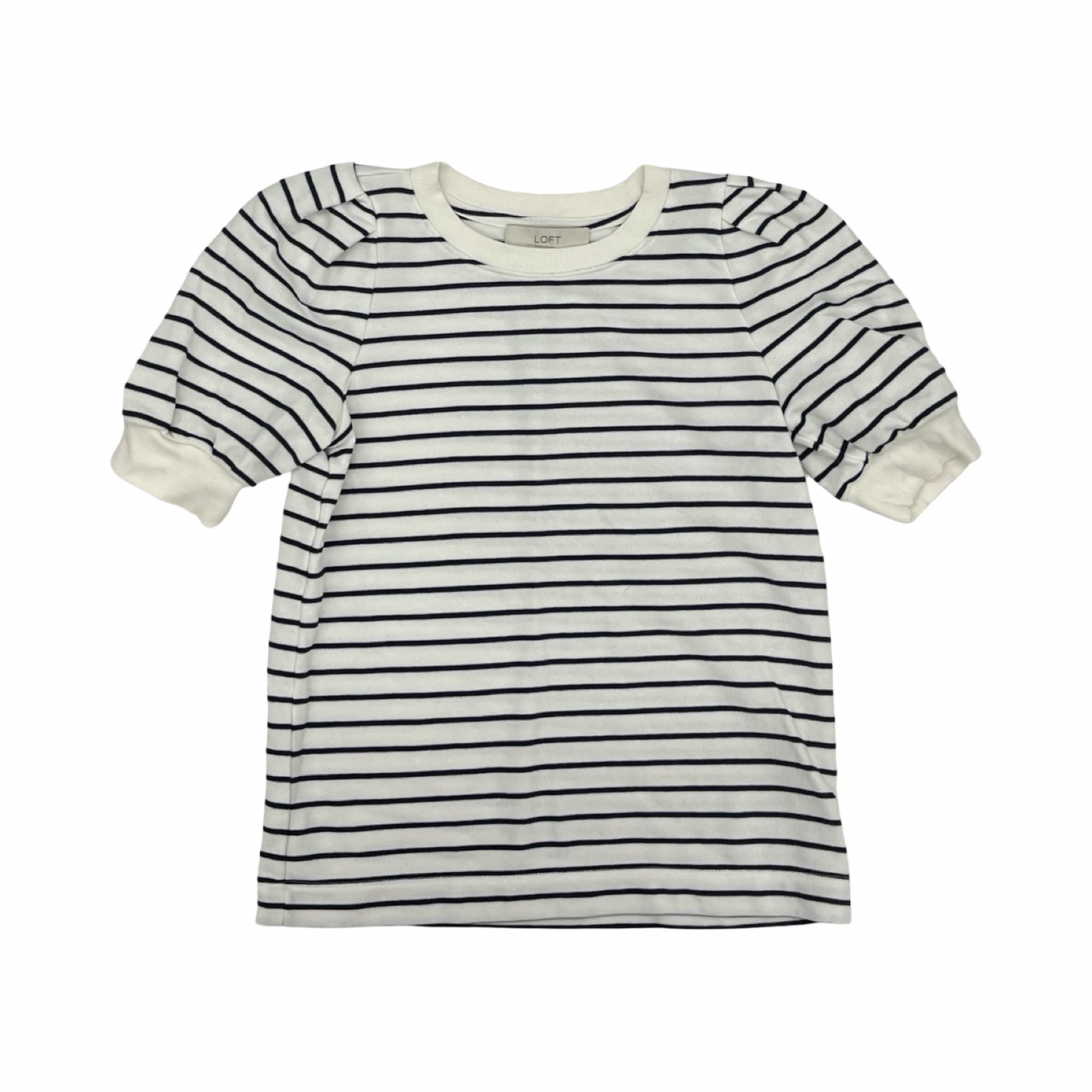 Top Ss By Loft In Blue & White, Size:Xs