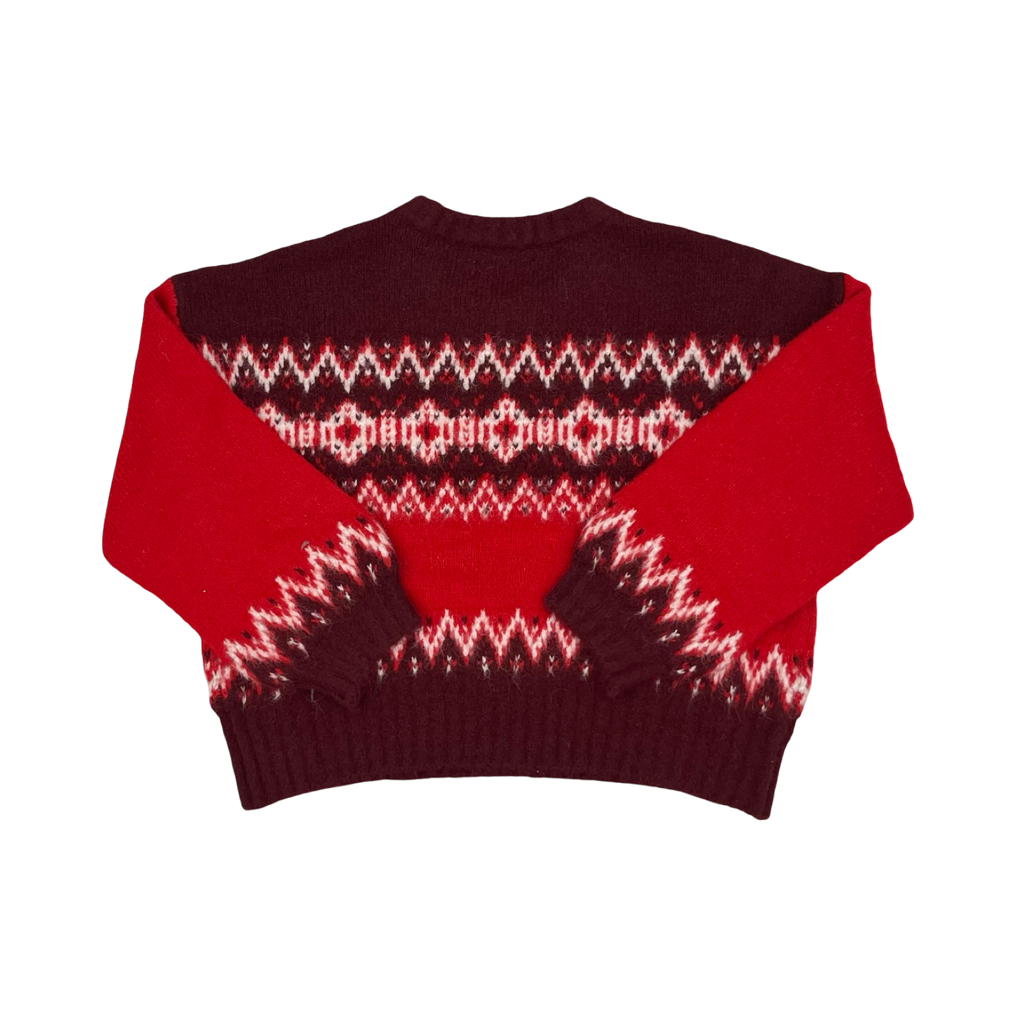 Sweater By Loft In Red & White, Size:Xl