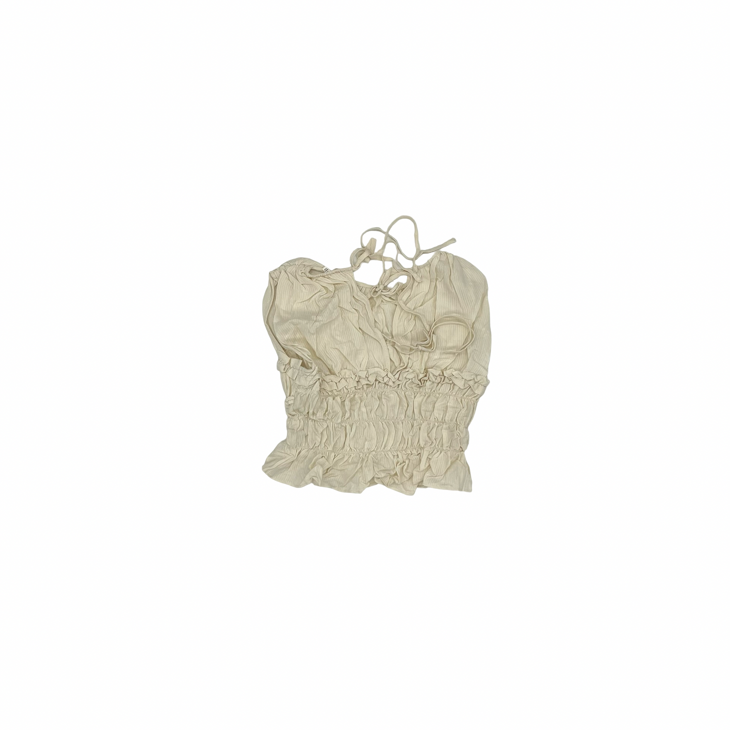 Blouse Sleeveless By Clothes Mentor In Tan, Size:M