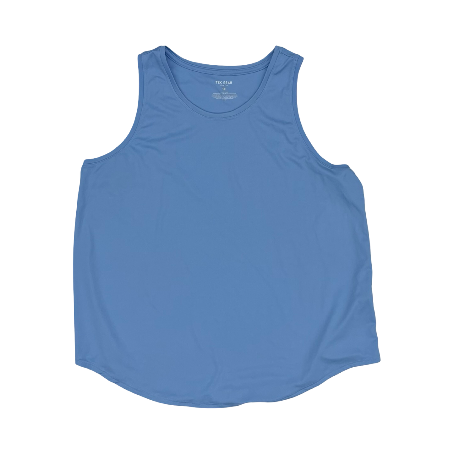 Athletic Tank Top By Tek Gear In Blue, Size:1X