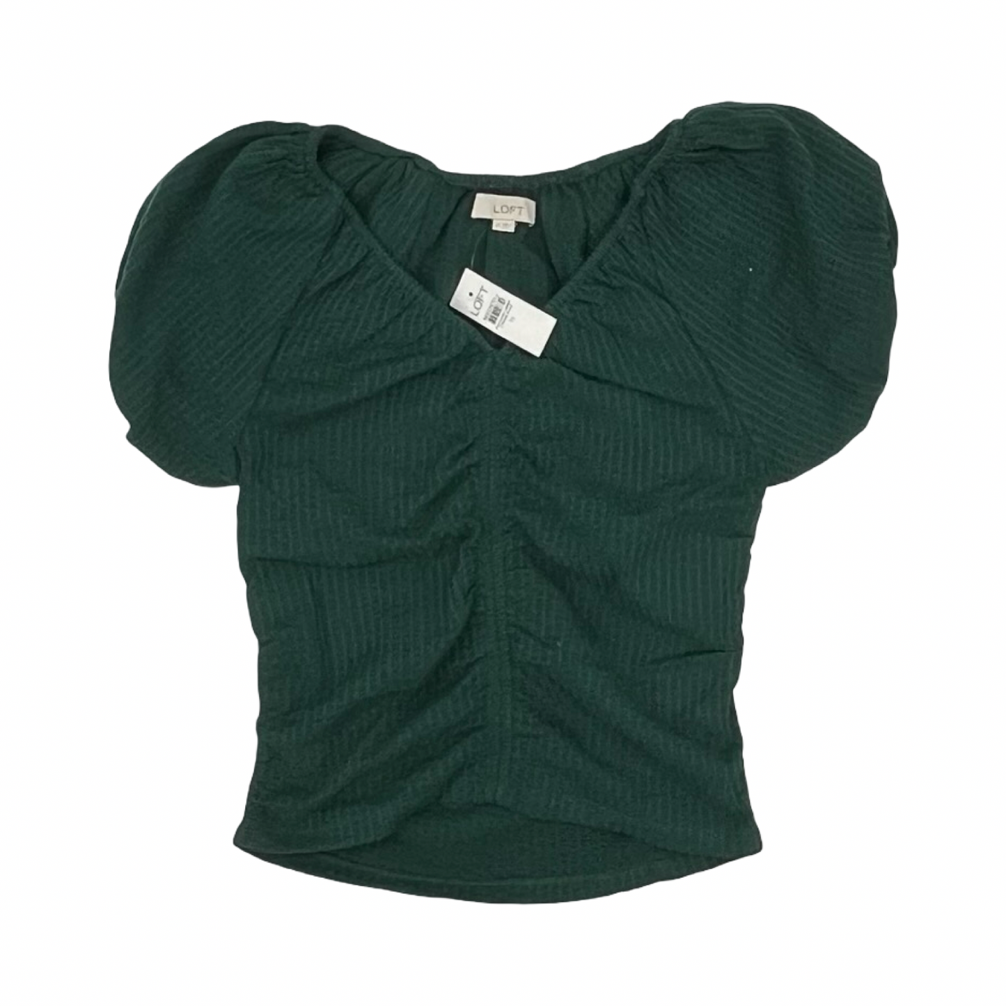 Blouse Ss By Loft In Green, Size:M