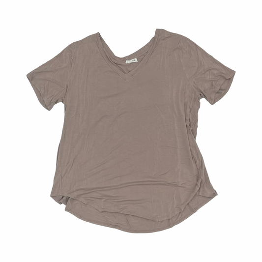 Top Ss By Zenana In Tan, Size:2X
