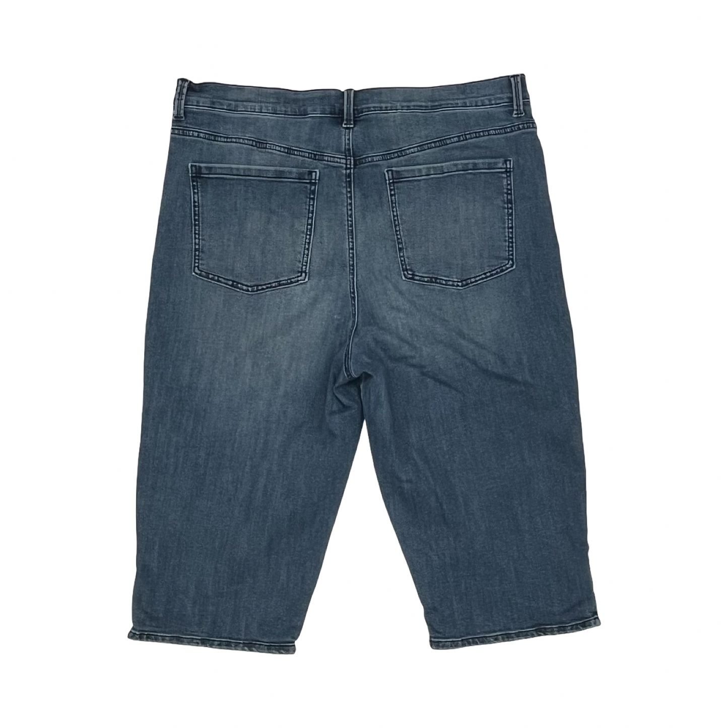 Jeans Cropped By Gloria Vanderbilt In Blue Denim, Size:18