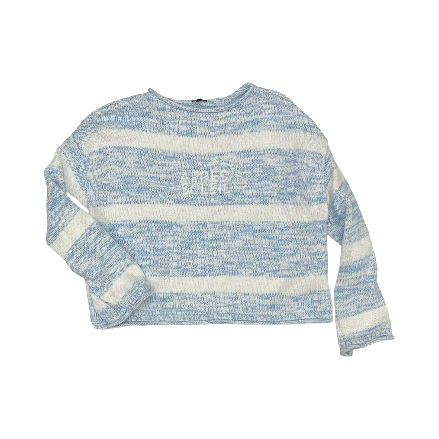 Sweater By Talbots In Blue & White, Size:Xl