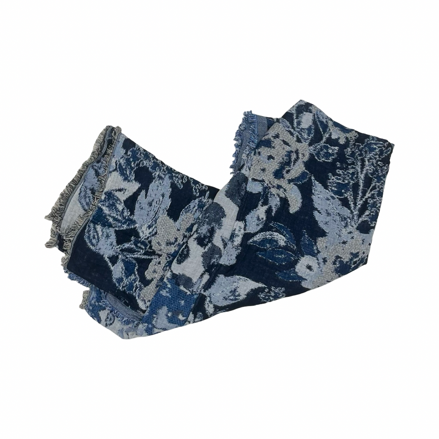 Shawl By Christopher And Banks In Blue & White, Size:Osfm