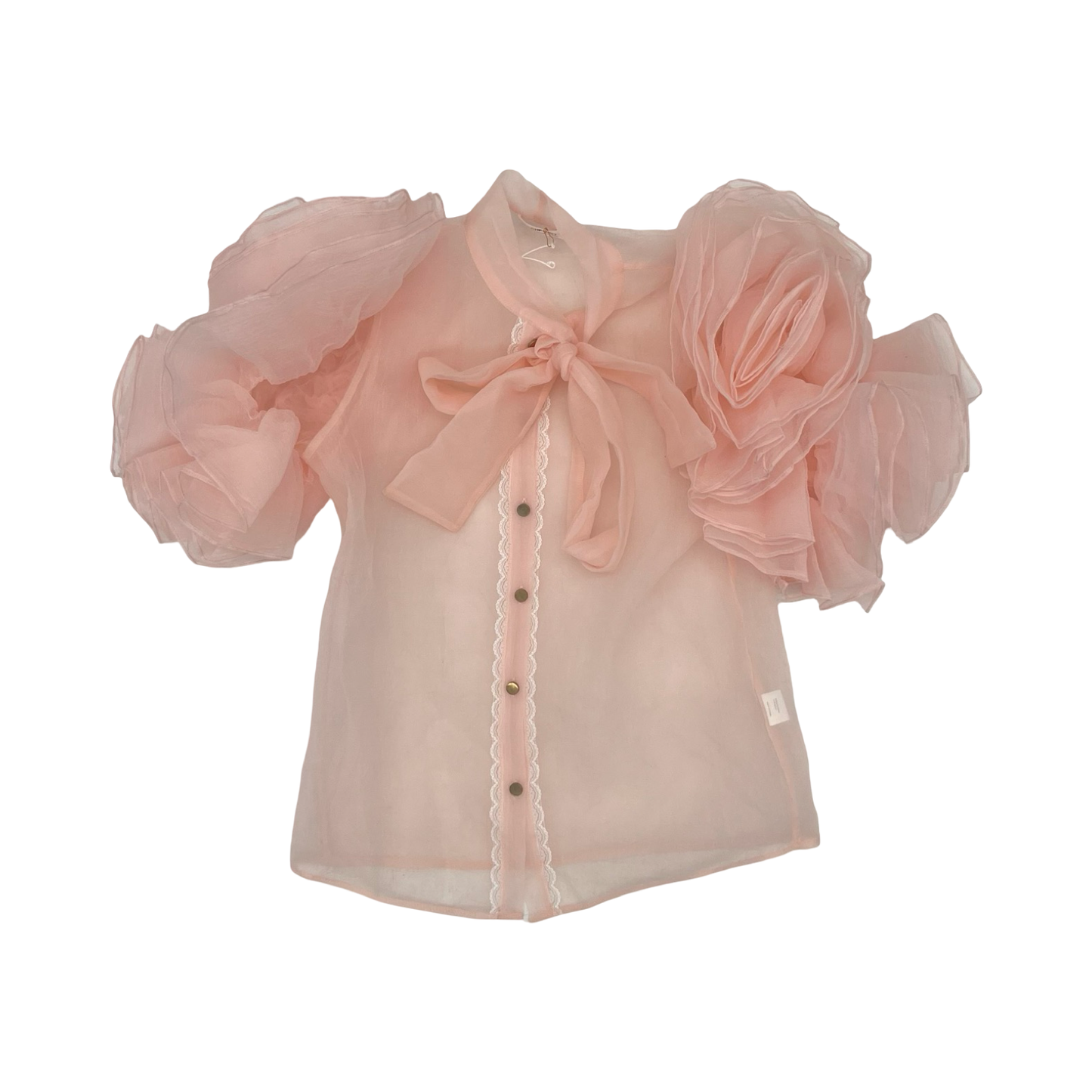 Blouse Ss By Clothes Mentor In Pink, Size:M