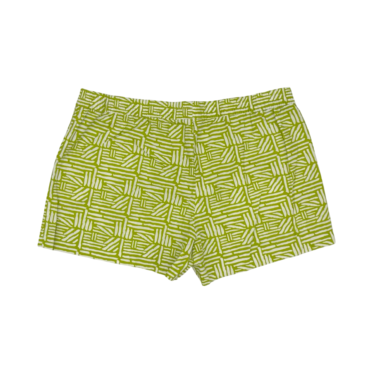 Shorts By Clothes Mentor In Green & White, Size:Xxl