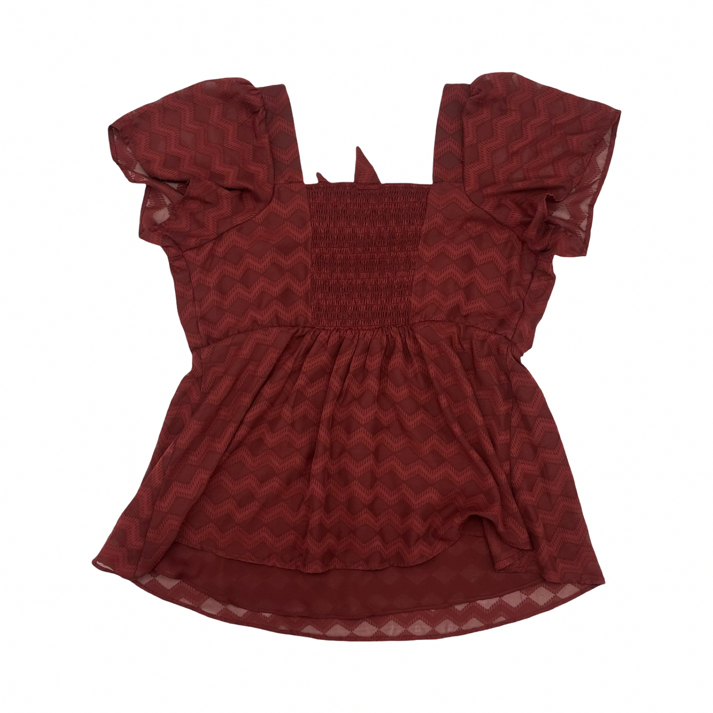 Blouse Ss By Torrid In Red, Size:1X