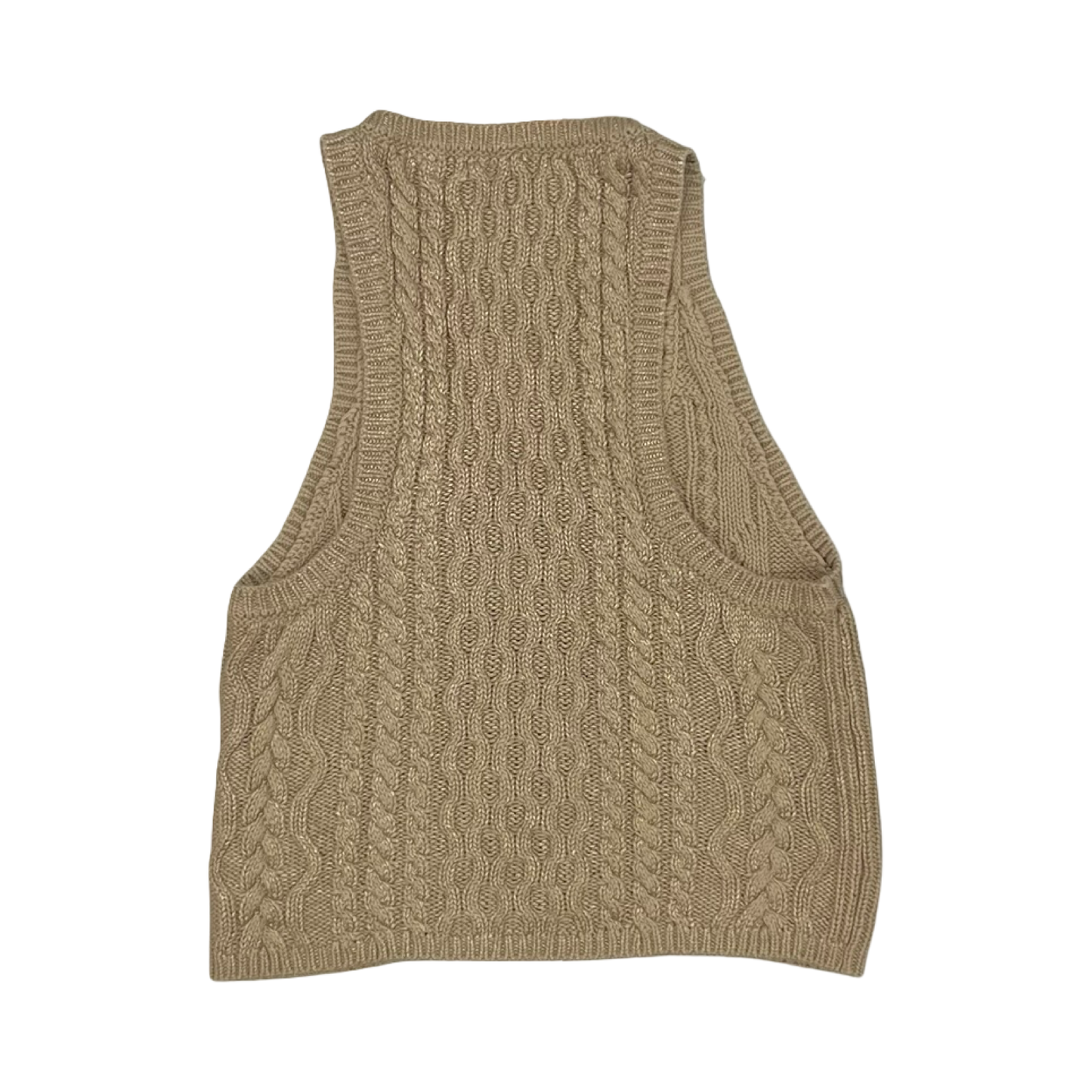 Vest Sweater By Free People In Gold, Size:Xs