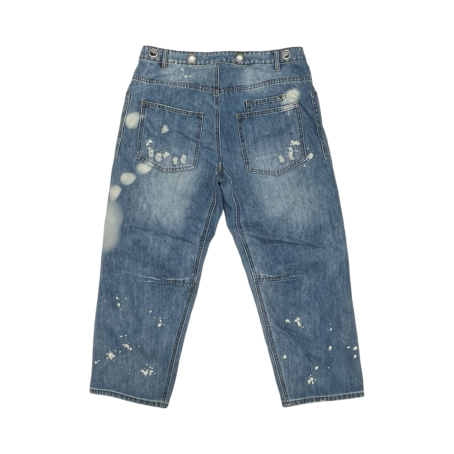 Jeans Wide Leg By Cmf In Blue Denim, Size:Xl