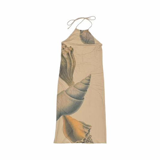 Dress Party Long By Commense In Tan, Size:L