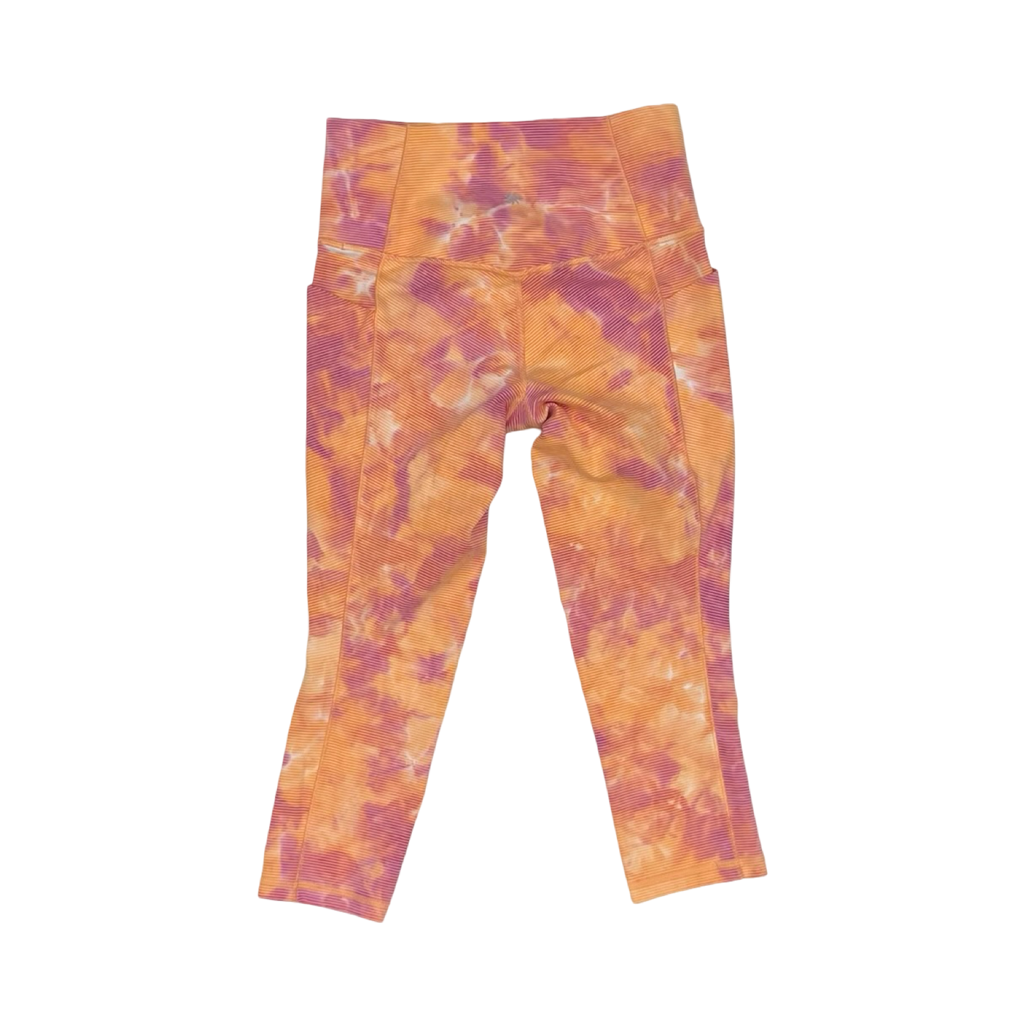 Athletic Leggings Capris By Athleta In Orange & Purple, Size:S
