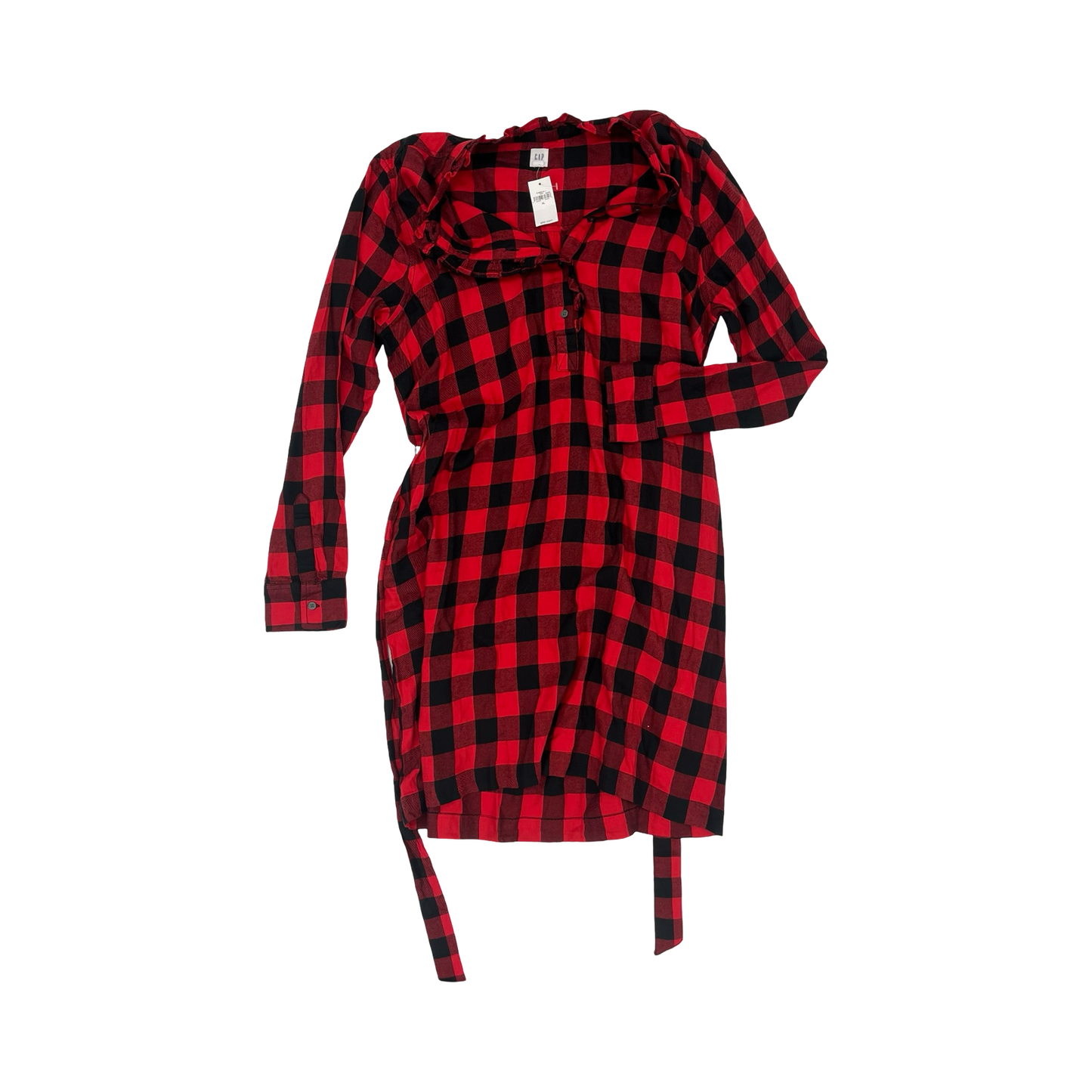 Dress Casual Midi By Gap In Black & Red, Size:Xl