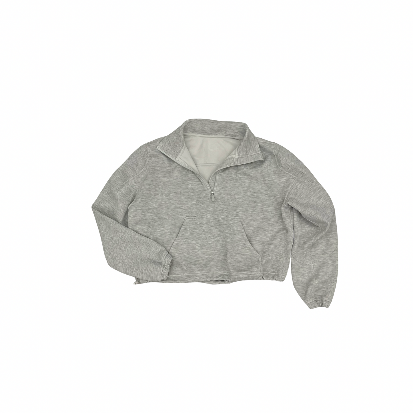 Athletic Sweatshirt Collar By Lululemon In Grey, Size:M