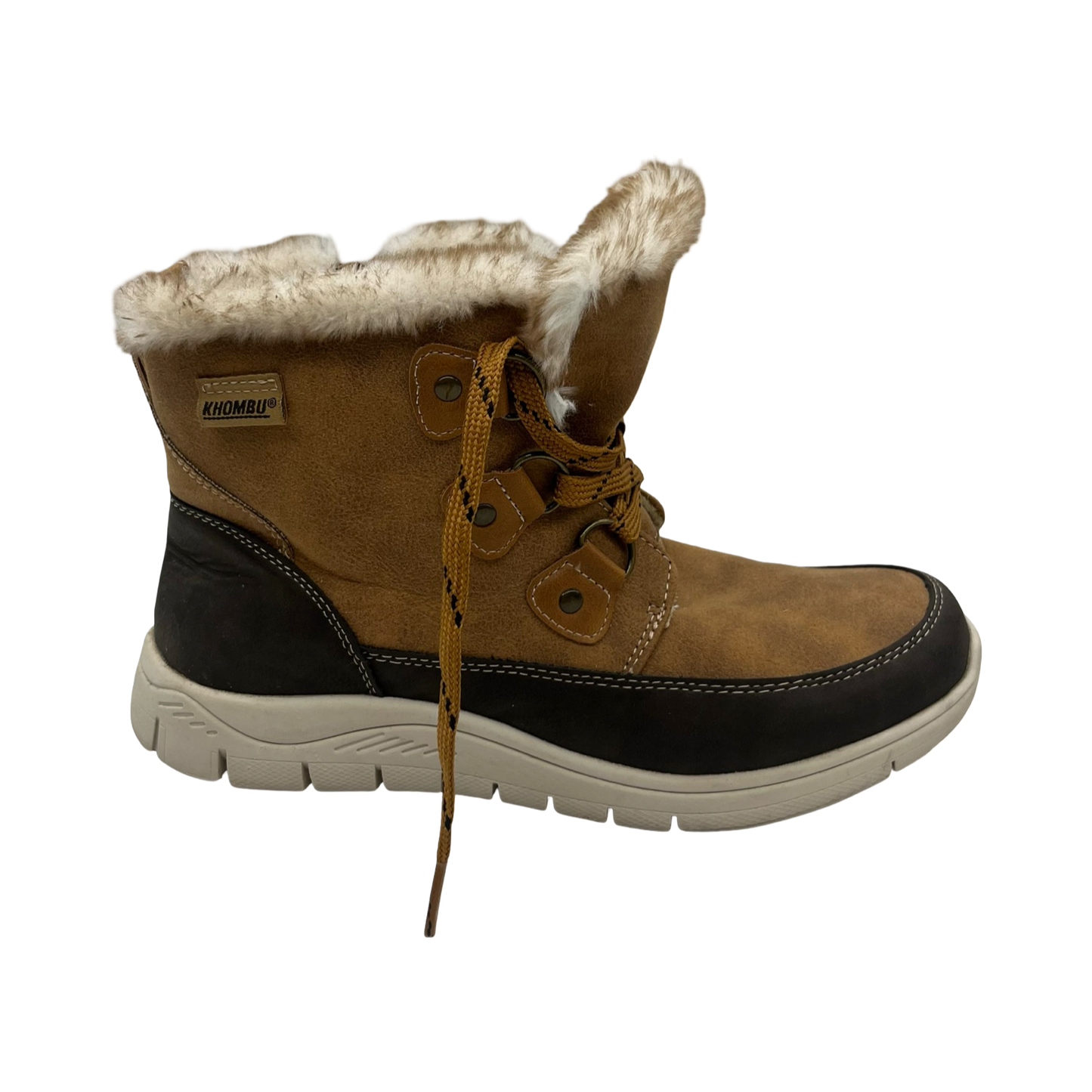 Boots Ankle Flats By Khombu In Brown, Size:8