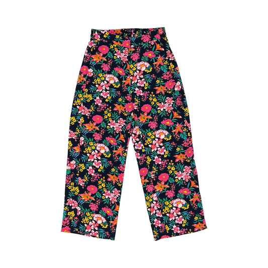 Pants Wide Leg By J. Crew In Floral Print, Size:4