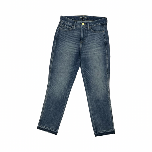Jeans Straight By White House Black Market In Blue Denim, Size:2