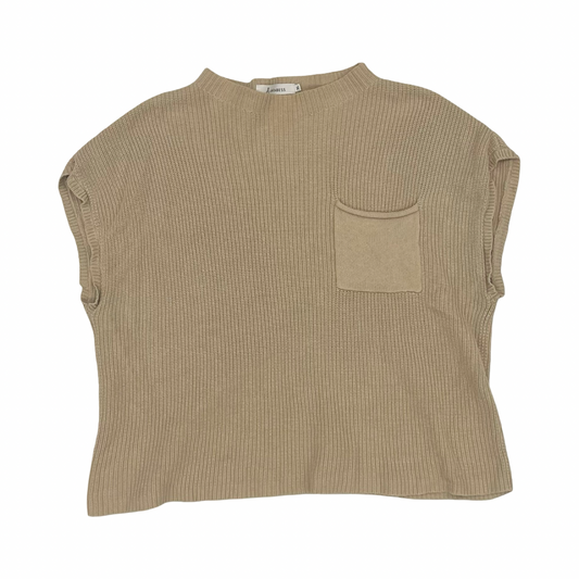 Vest Sweater By Anrabess In Tan, Size:Xl