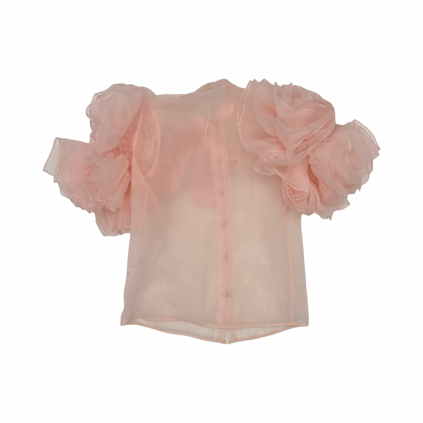 Blouse Ss By Clothes Mentor In Pink, Size:M